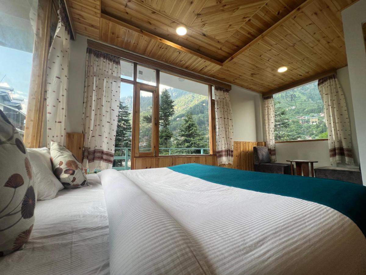 Hotel Mountain Majesty! Top-Rated Luxury Stay Amid Snowcapped Mountains With Balcony And Riverside Calm Manāli Eksteriør bilde